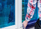 شیشه ای آبی PE شیشه ای فیلم ضد خش ضد اشعه ماوراء بنفش حریم خصوصی برای خانه