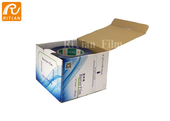 قیمت خوب نوار محافظ دندان آبی پزشکی چسب 4'*6 اینچ*1200 برگ با جعبه توزیع کننده آنلاین